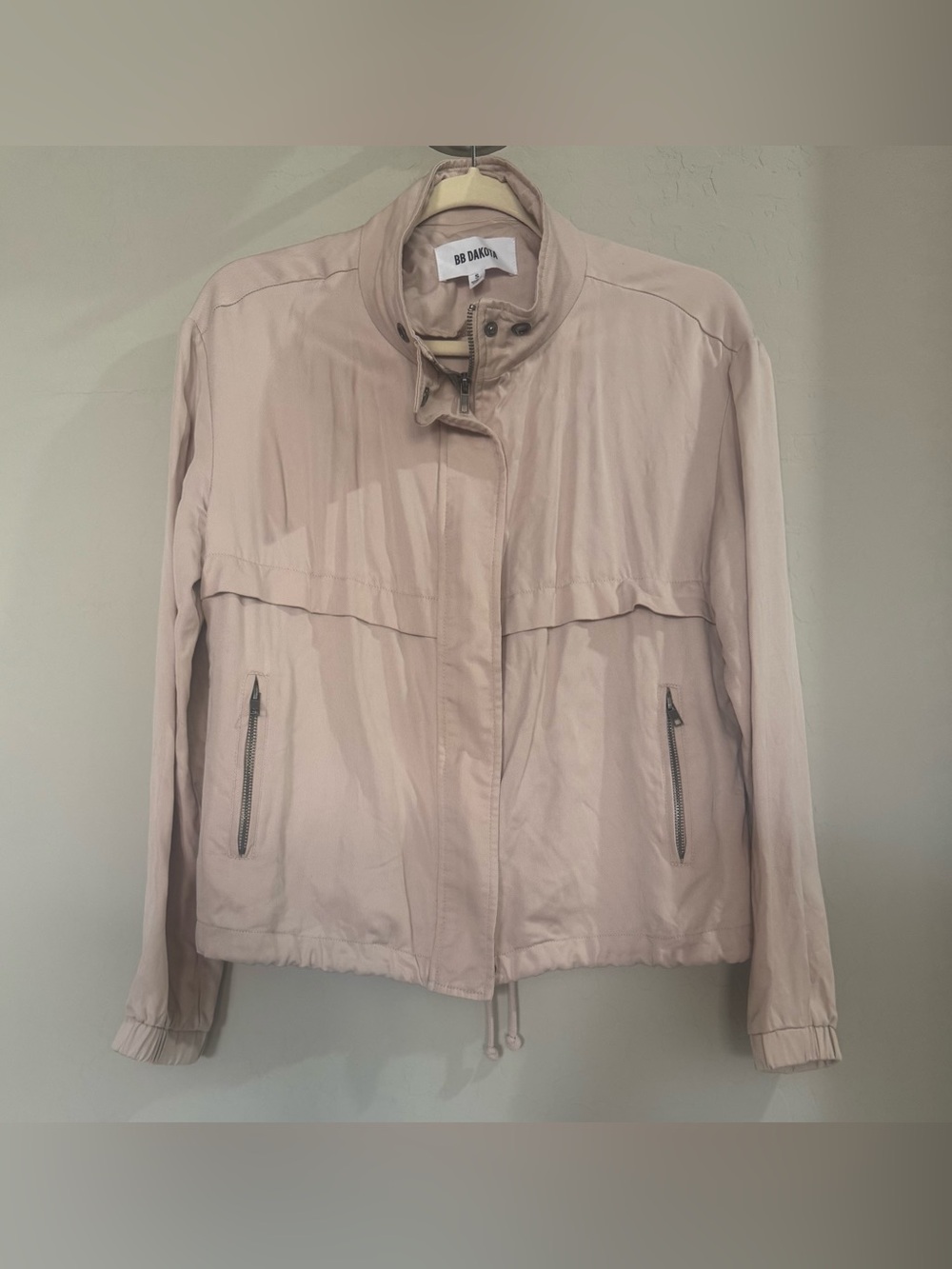 BB Dakota Second Wind Blush Pink Lightweight Jacket Small